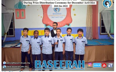 “Nasheed El Mesk Fah” during the Prize Distribution Ceremony for December Activities