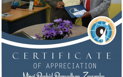 Certificate of Appreciation