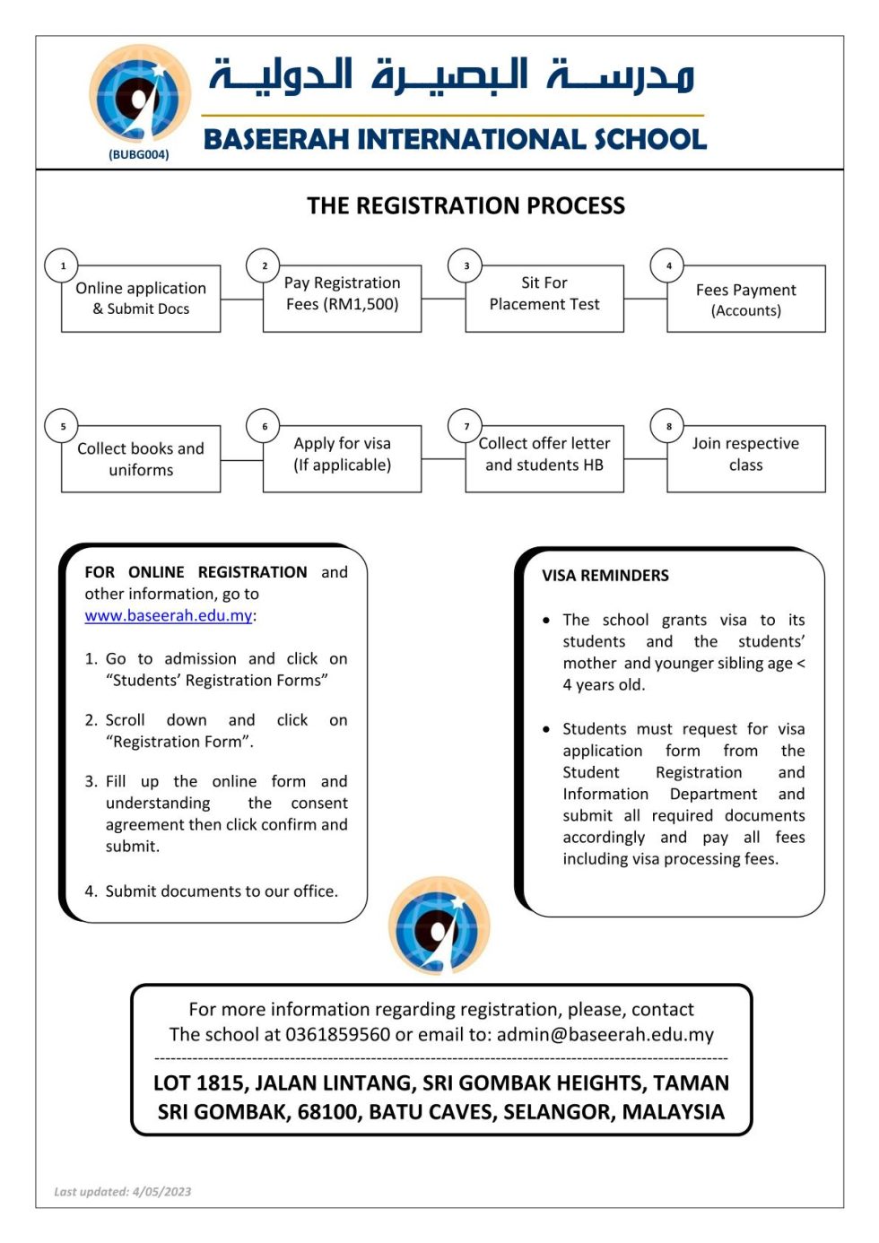 Fees Structure - Baseerah International School Malaysia